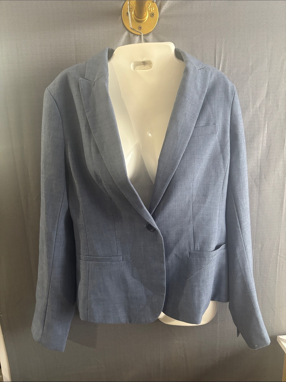 Banana Republic Light Blue Women's Single-Button Blazer